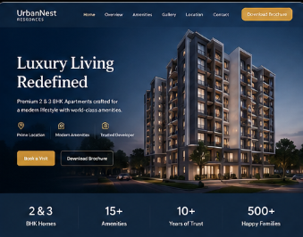 Apartment Project Landing Page Demo