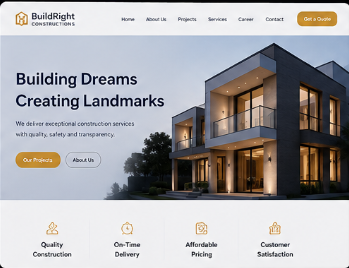 Builder Company Website Demo
