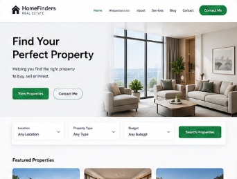 Real Estate Agent Website Demo